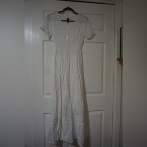 Chic White Midi Dress